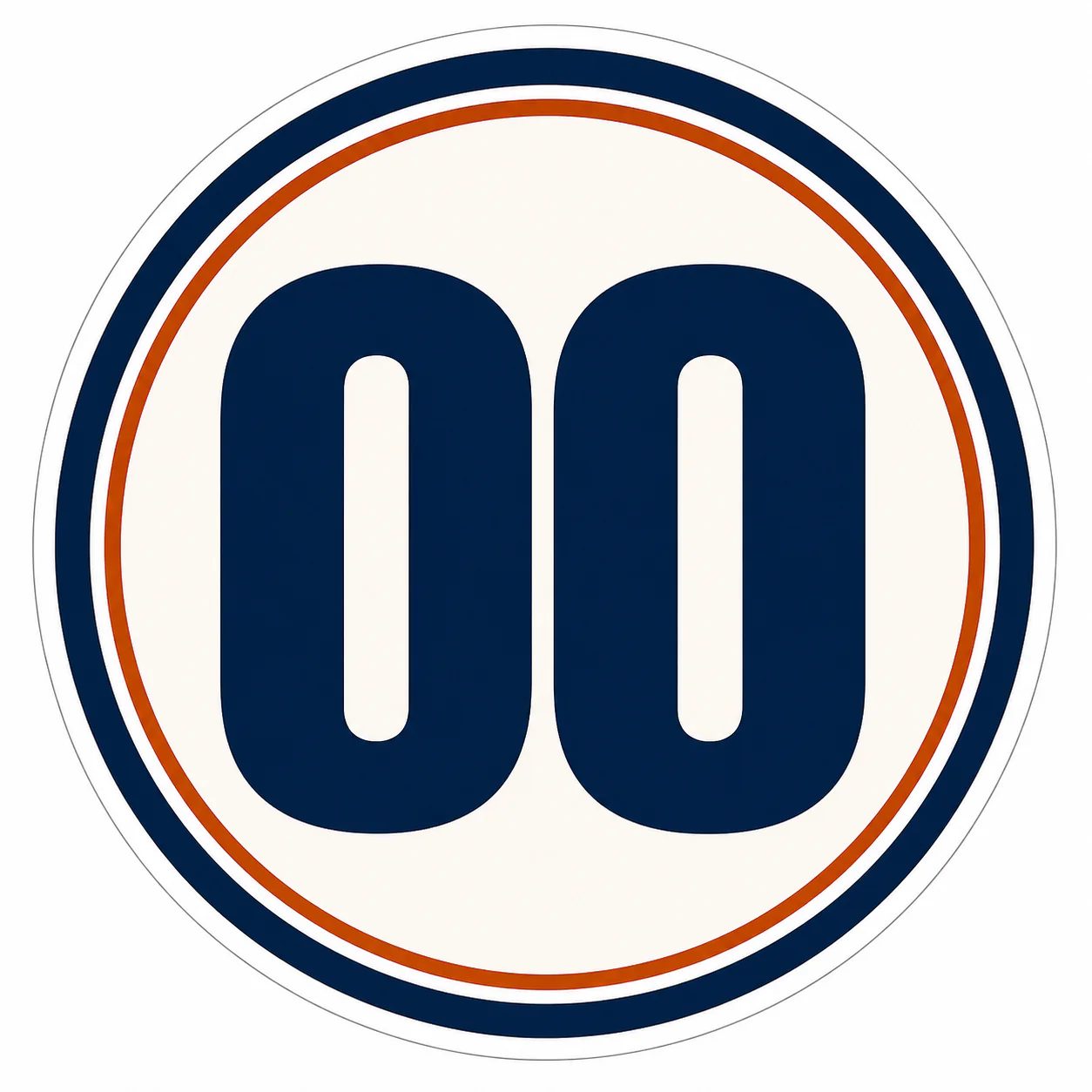 Personalized rally number roundel