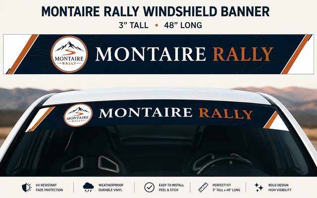Windshield banner